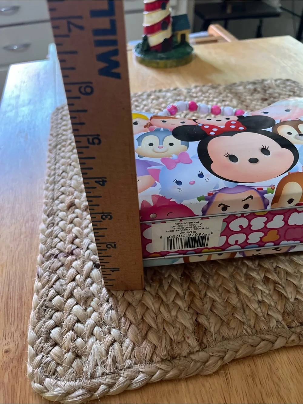 Disney Tsum Tsum Minnie Mouse Hard Carry Case with Pink Bead Handle